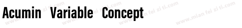 Acumin Variable Concept这个字体可以商用吗字体转换